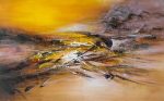 Golden Sand Abstract Paint By Numbers
