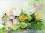 Green Garden Roses Paint By Numbers