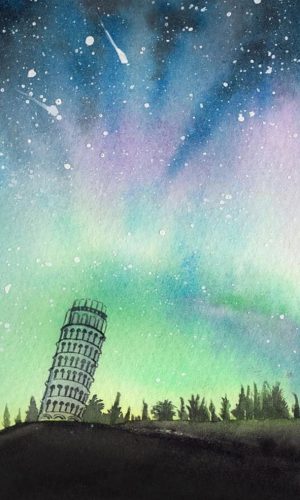 Green Sky Landscape Paint By Numbers