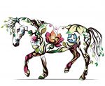 Floral Horse Paint By Numbers