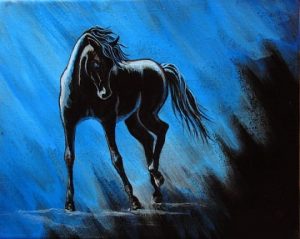 Black Horse Paint By Numbers