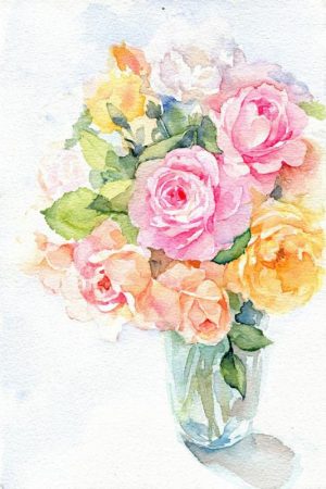 Spring Flowers Vase Paint By Numbers