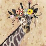 Floral Giraffe Paint By Numbers
