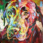 Colorful Labrador Paint By Numbers