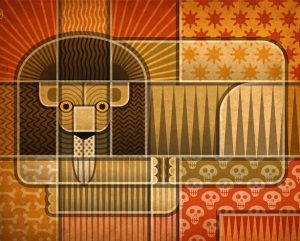 Abstract Lion Paint By Numbers