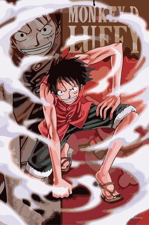 Luffy One Piece Paint By Numbers