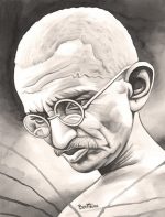Mahatma Gandhi Paint By Numbers