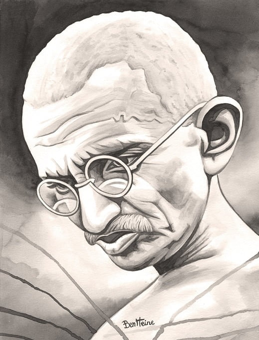 Mahatma Gandhi Paint By Numbers