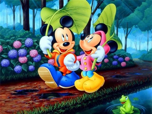 Minnie And Mickey Mouse Paint By Numbers