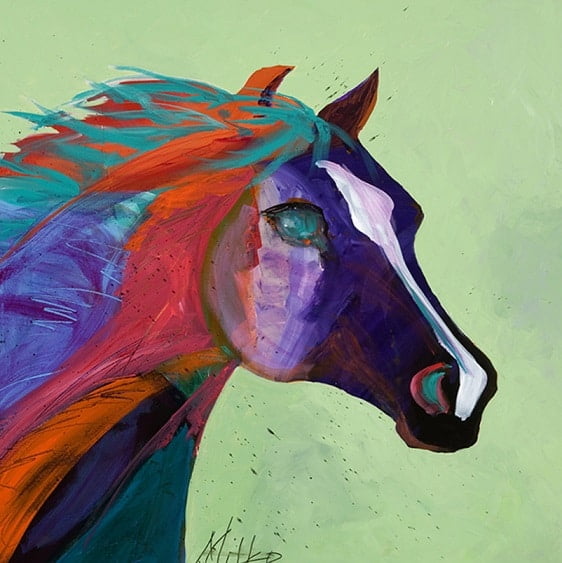 Multicolored Horse Paint By Numbers