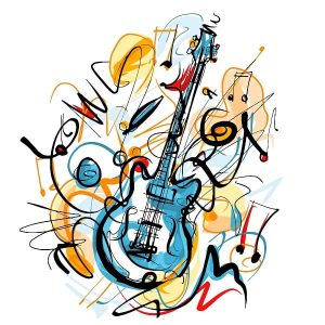 Music Electric Guitar Still Life Paint By Numbers