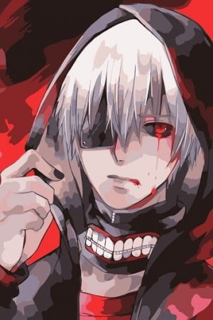 Ken Kaneki Paint By Numbers