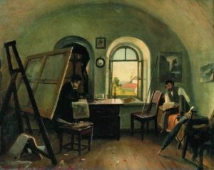 Ivan Shishkin and A Guinet in the studio on the island of Valaam Paint By Numbers