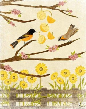 Birds On Branch Paint By Numbers