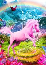 Pink Unicorn Paint By Numbers