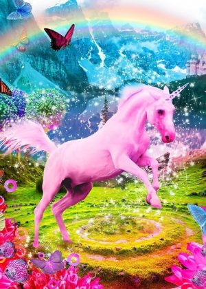 Pink Unicorn Paint By Numbers
