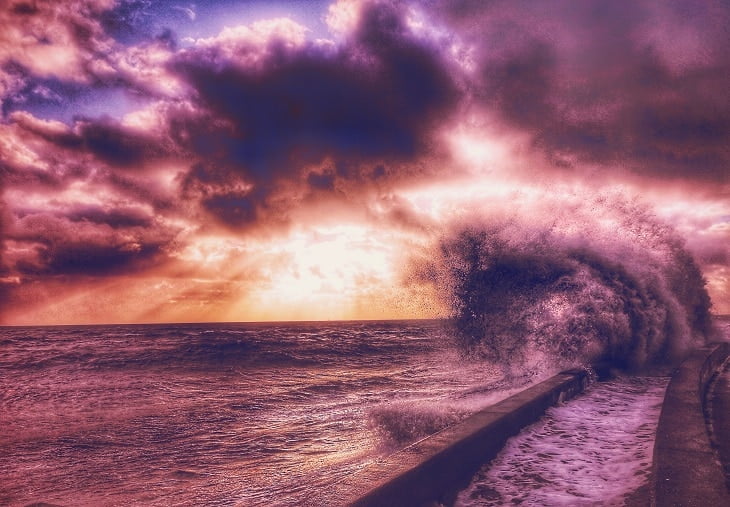 Sunset Ocean Waves Paint By Numbers