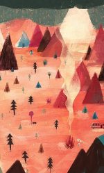 Red Mountains Landscape Paint By Numbers