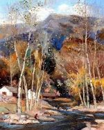 River From Mountains Landscape Paint By Numbers