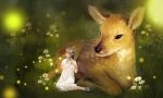 Girl And Fawn Paint By Numbers