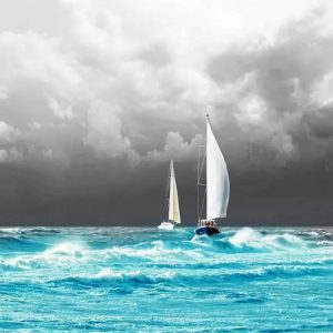 Sailboats In Sea Paint By Numbers