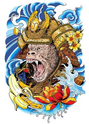 Samurai Ape Paint By Numbers