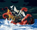 Kraken Ship Paint By Numbers
