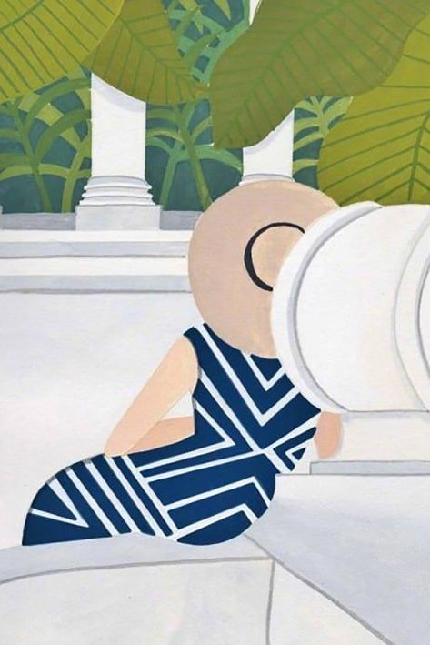 Illustration Classy Lady Paint By Numbers