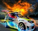 Subaru Race Car Paint By Numbers