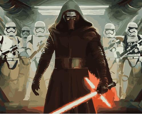 Star Wars The Force Awakens Paint By Numbers