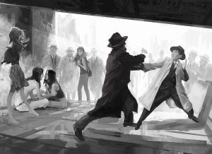 Street Fight People Paint By Numbers