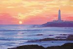 Sunset Seaside Lighthouse Paint By Numbers