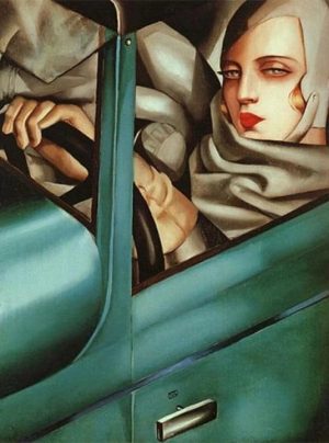 Tamara In a Green Bugatti People Paint By Numbers