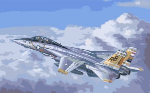 Tomcat Plane Engines Paint By Numbers