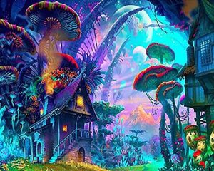 Trippy Forest Landscape Paint By Numbers