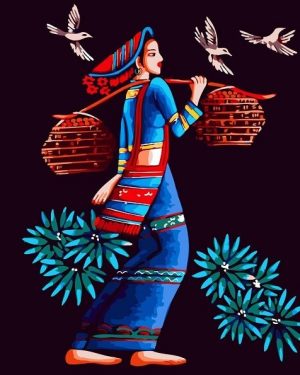 Villagers Women People Paint By Numbers