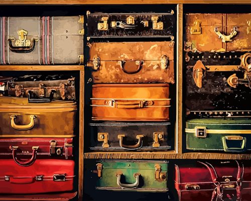 Vintage Bags Paint By Numbers