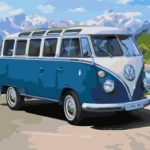 Volkswagen Samba Bus Paint By Numbers