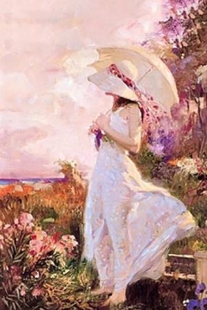 Woman With Parasol Paint By Numbers