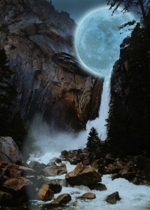 Waterfall Moon Paint By Numbers