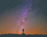 Galaxy Man Silhouette Paint By Numbers