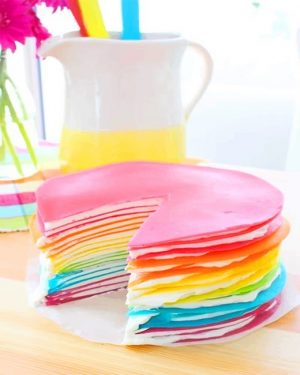 Rainbow Pancakes Paint By Numbers