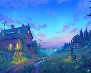 Animated Village Paint By Numbers