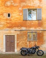 Black Motorcycle Old house NEW Paint By Numbers