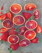 Blood Orange And Strawberris Paint By Numbers