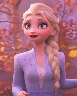 Frozen Elsa Paint By Numbers