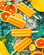 Orange Ice Cream Paint By Numbers