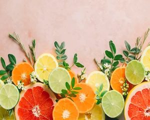 Orange And Lime paint By Numbers