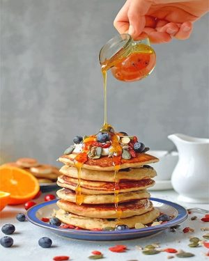 Honey Pancakes Paint By Numbers