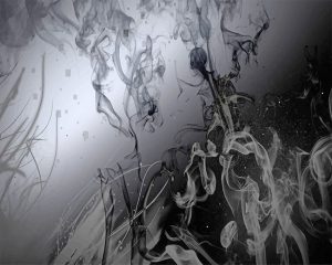 Black And White Smoke Paint By Numbers